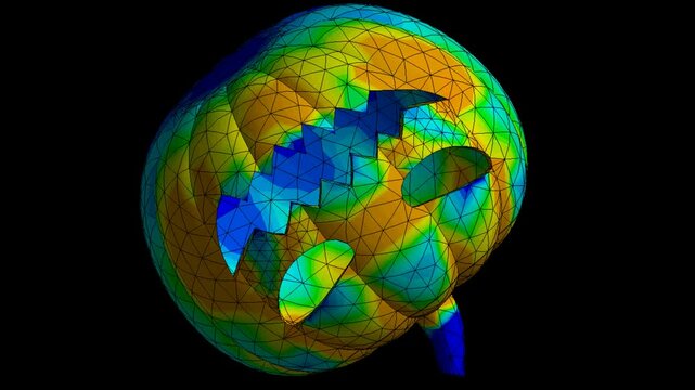 Mechanic simulation - Stress analysis of pumpkin