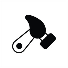 Hammer icon vector stock illustration
