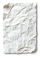 Obraz premium Crumpled sheet of white paper (1)