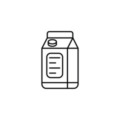 Milk icon design with white background stock illustration