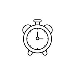 Alarm icon design with white background stock illustration