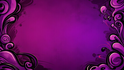 purple background modern gradient mascot motif