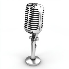 Fototapeta premium Vintage Microphone - Retro Sound Equipment