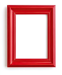 Red picture frame