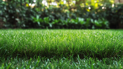 Naklejka premium green grass in the garden
