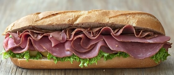 Gourmet Deli Sandwich.