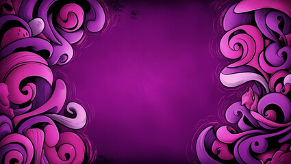 purple background modern gradient mascot motif