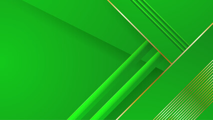 classy and elegant green and gold abstract geometric background pattern vector illustration, for presentation design, wallpaper, or website background