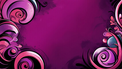 purple background modern gradient mascot motif