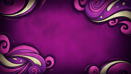 purple background modern gradient mascot motif