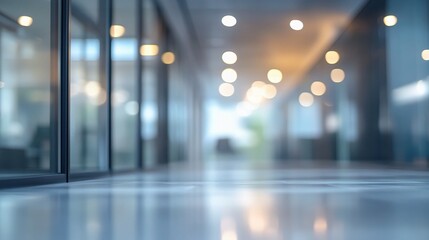 Abstract Blurred Background of Modern Office Environment