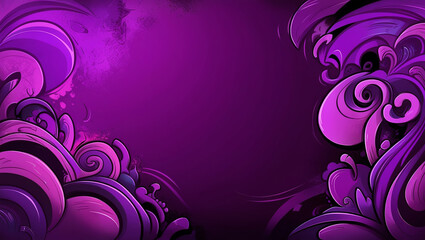 purple background modern gradient mascot motif