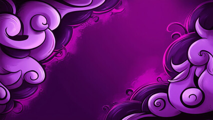 purple background modern gradient mascot motif