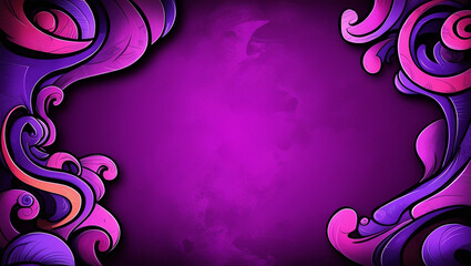 purple background modern gradient mascot motif