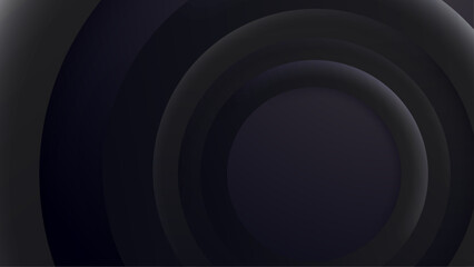 geometric background abstract black circle shape vector illustration, perfect for digital banner, business presentation, and social media design