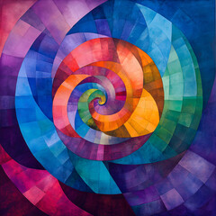 Fototapeta premium Dynamic Ascension: A Symbolic Representation of Growth and Transformation