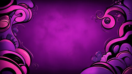 purple background modern gradient mascot motif