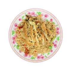 Delicious fried rice dish home kitchen food photography cozy setting close-up culinary art