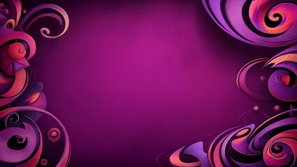 purple background modern gradient mascot motif