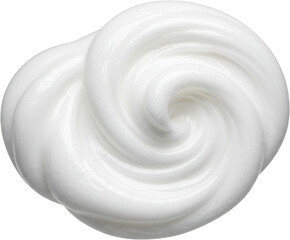 Creamy White Swirled Texture Background Ideal for Cosmetic or Food Products