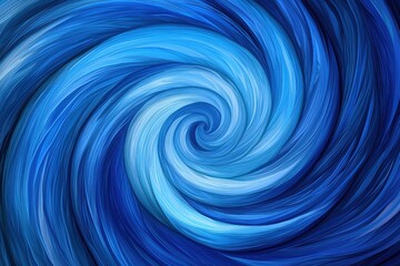 A Mesmerizing Celestial Vortex in Swirling Blues, from Deep Sapphire to Pale Turquoise and Mint, Captivating the Eye