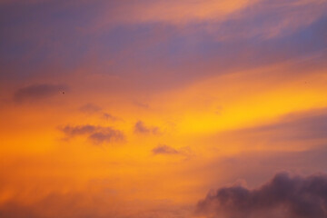 Beautiful sky in the evening