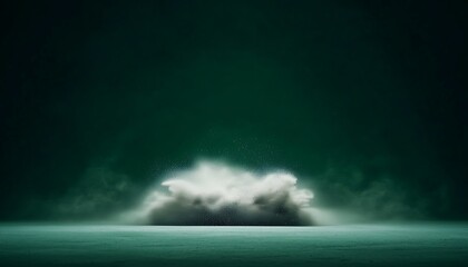 Dust Cloud Explosion with Dark Green.