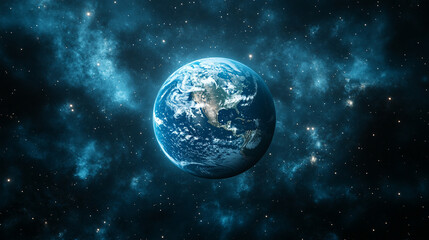 Obraz premium interdependence of celestial entities, emphasizing the enigmatic nature of the universe and the convergence of Earth with cosmic domains, highlighting modern cosmic connections