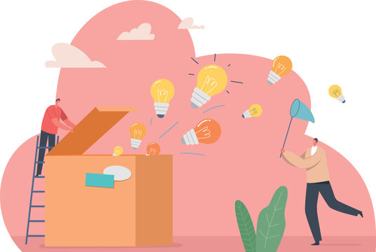 Spreading knowledge idea vector illustration