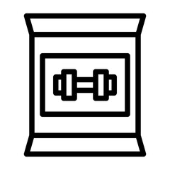 energy bar. This is a vector single icon with a line style. Suitable for any purpose, such as website design, mobile app design, logo design, pattern design, etc.