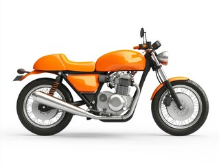 Obraz premium Vibrant Orange Motorcycle Design