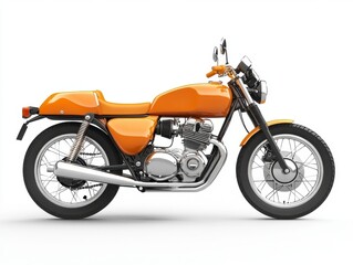 Obraz premium Classic Orange Motorcycle Design