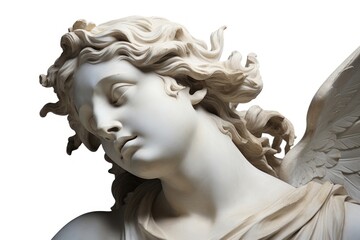 Greek sculpture angle archangel person statue.