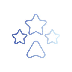 Rating icon vector stock illustration