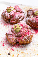 colorful christmas pastries