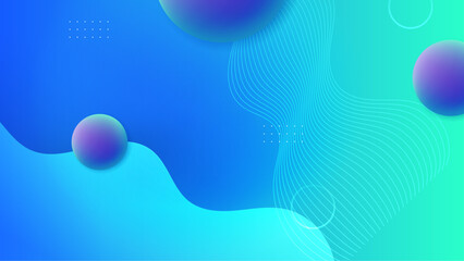 blue and green abstract geometric background with shape and vector illustration