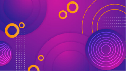 trendy purple and orange abstract geometric background with shapes in a vector illustration