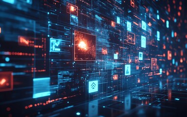 Social networks and streaming video, digital content concept, NFTs nonfungible tokens, virtual assets, digital marketplace, blockchain technology, 8K UHD rendering