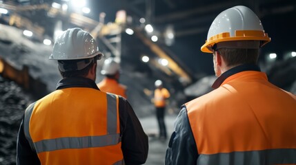 Mining safety inspection underground mine site industry image dark environment close-up view risk management insights