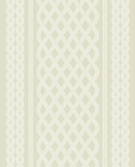 ケーブルニット　編み　アランセーター