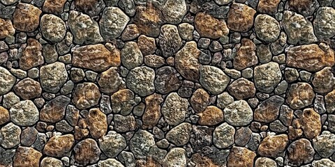 Seamless rock pattern ideal for texturing