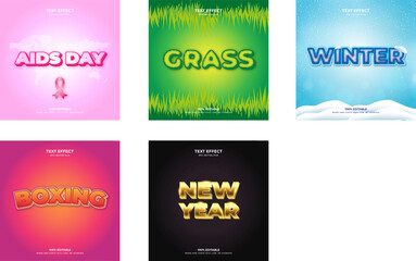 Fototapeta premium Editable Text Effects for Various Themes