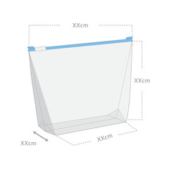 Vector art of freezer bag