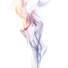 Single Flame Burning Brightly on Wick Isolated on Transparent Background