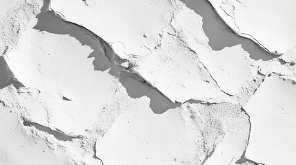 Obraz premium Classic white stucco wall with slight uneven texture and soft shadows. A versatile and clean background for creative compositions.