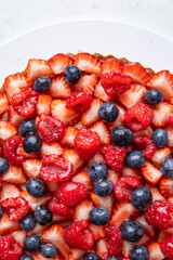 christmas tart in a bakery kitchen