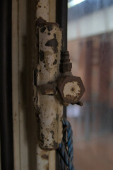 old rusty metal gate