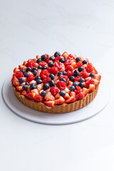 christmas tart in a bakery kitchen