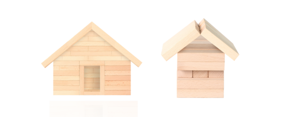 Building fun wooden house models creative workshop diy crafts indoor studio eye-level imagination and learning activities