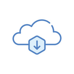 Data Download icon vector